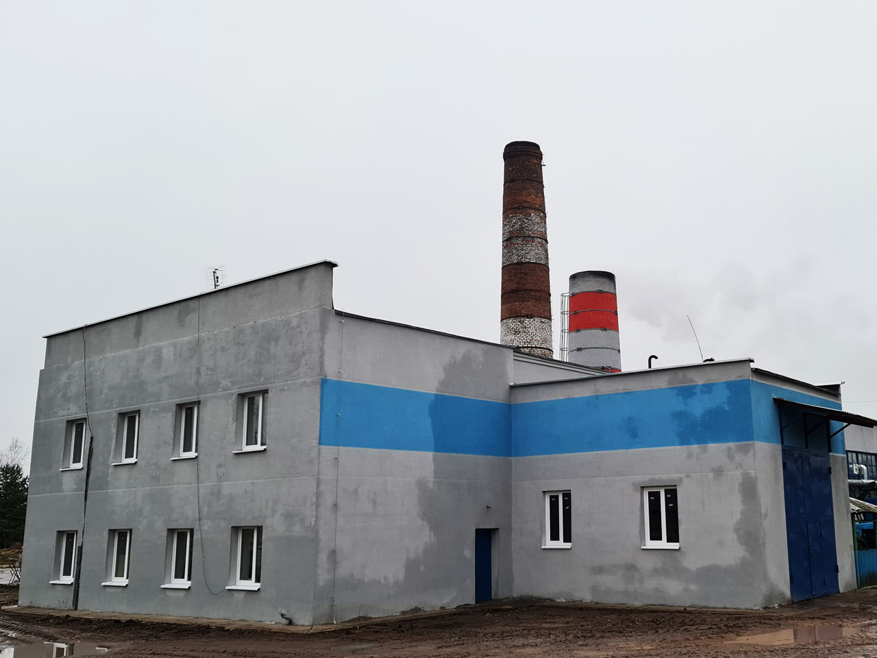 установка котла на местных видах топлива в д. Габриелевка
