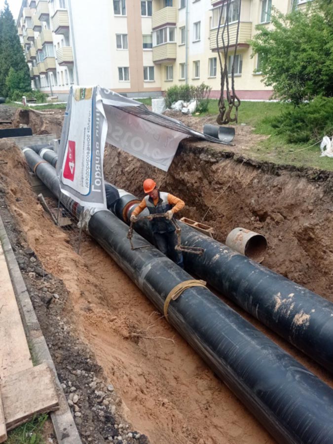 реконструкция тепловых сетей в Новополоцке